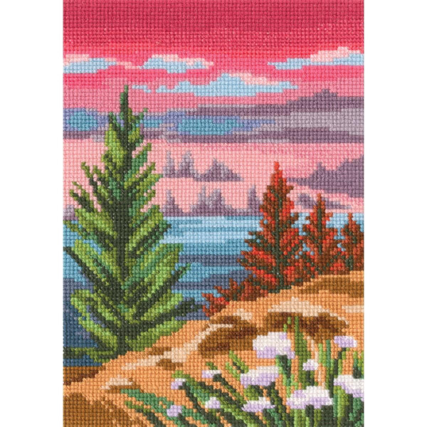RTO counted cross stitch kit "Summer colours III", 12,5x17,5cm, DIY