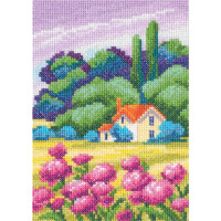 RTO counted cross stitch kit "Summer colours V", 12x17cm, DIY