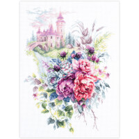 Magic Needle Zweigart Edition counted cross stitch kit "Teh Old Castle", 27x38cm, DIY