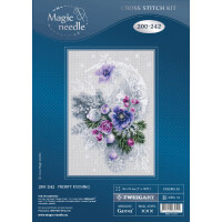Magic Needle Zweigart Edition counted cross stitch kit "Frosty Evening", 18x27cm, DIY