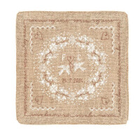 Le Bonheur des Dames counted cross stitch kit "Wedding Cushion II", 20x20cm, DIY