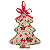 Le Bonheur des Dames counted cross stitch kit "Christmas Decoration", 9x10,5cm, DIY