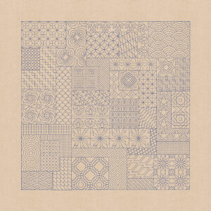 Le Bonheur des Dames stamped stitch kit "Tablecloth...