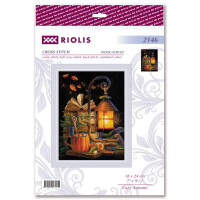 Riolis kit de punto de cruz contado "Cozy Autumn", 18x24cm, DIY
