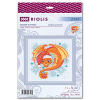 Riolis counted cross stitch kit "Dragon Tea Time", 15x15cm, DIY