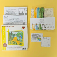 Bothy Threads stamped long stitch kit "Silken Scenes: Riverside Rushes", SSKH5, 19x18,5cm, DIY