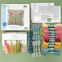 Bothy Threads stamped Tapestry Cushion Stitch Kit "Pimpernel", TAC24, 36x36cm, DIY