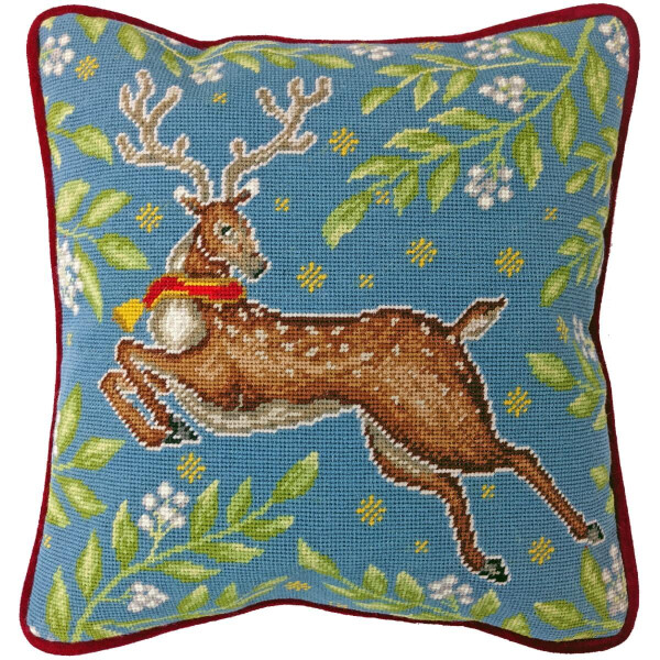 Bothy Threads stamped Tapestry Cushion Stitch Kit "Sleigh Bells Ring", TAP15, 36x36cm, DIY