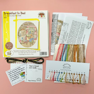 Bothy Threads counted cross stitch kit "Breakfast In Bed", XBR5, 24x32cm, DIY