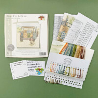 Bothy Threads counted cross stitch kit "Paws For A Picnic", XHD126, 31x33cm, DIY