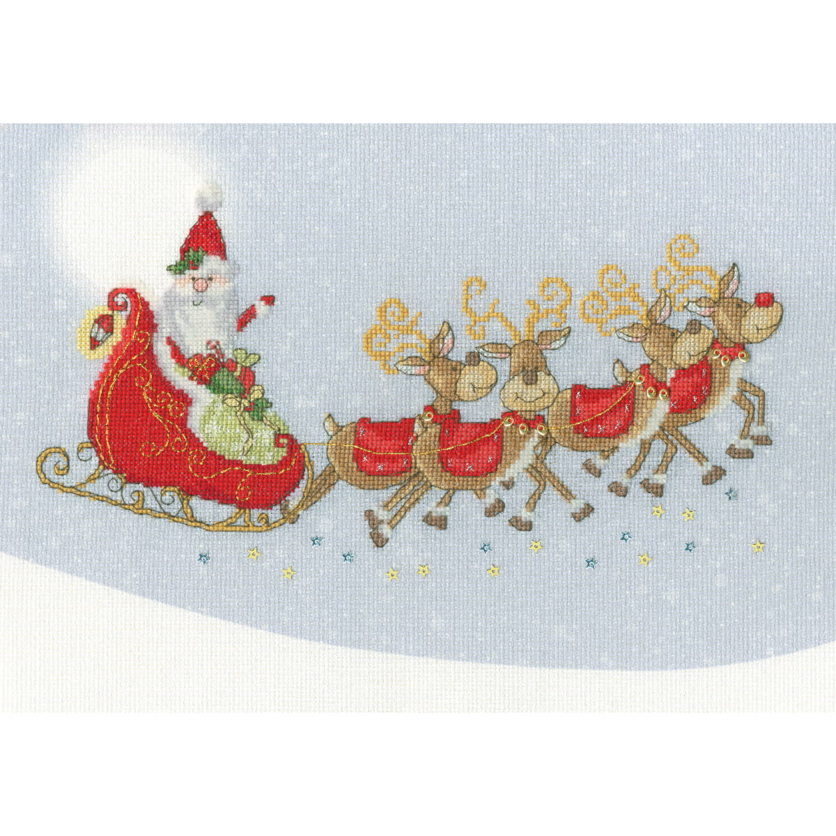 Bothy Threads counted cross stitch kit "Sleigh...