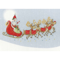Bothy Threads counted cross stitch kit "Sleigh Ride", XKTB9, 34x24cm, DIY
