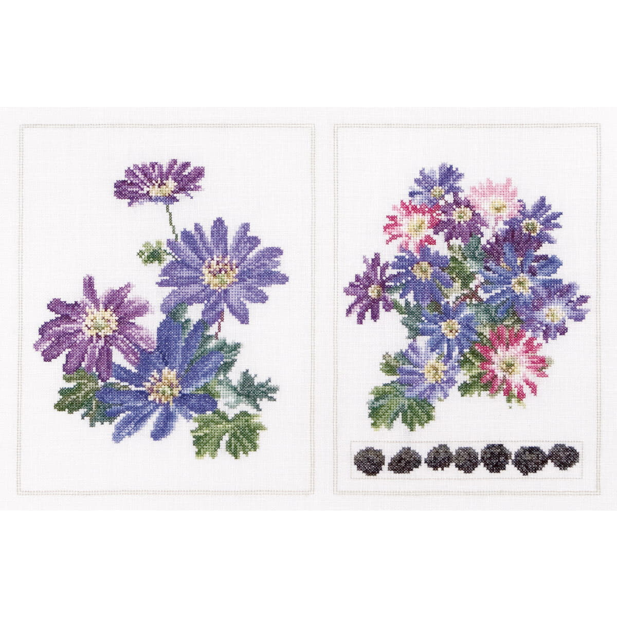 Thea Gouverneur counted cross stitch kit "Anemone...