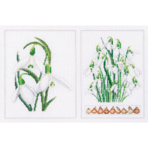 Thea Gouverneur counted cross stitch kit "Snowdrops...