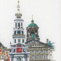Thea Gouverneur Kit au point de croix compté "Amsterdam Evenweave", 79x50cm