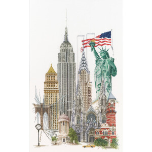 Thea Gouverneur counted cross stitch kit "New York...
