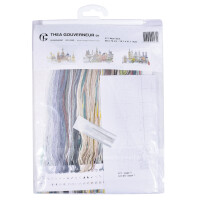 Thea Gouverneur counted cross stitch kit "New York Evenweave", 50x79cm, DIY