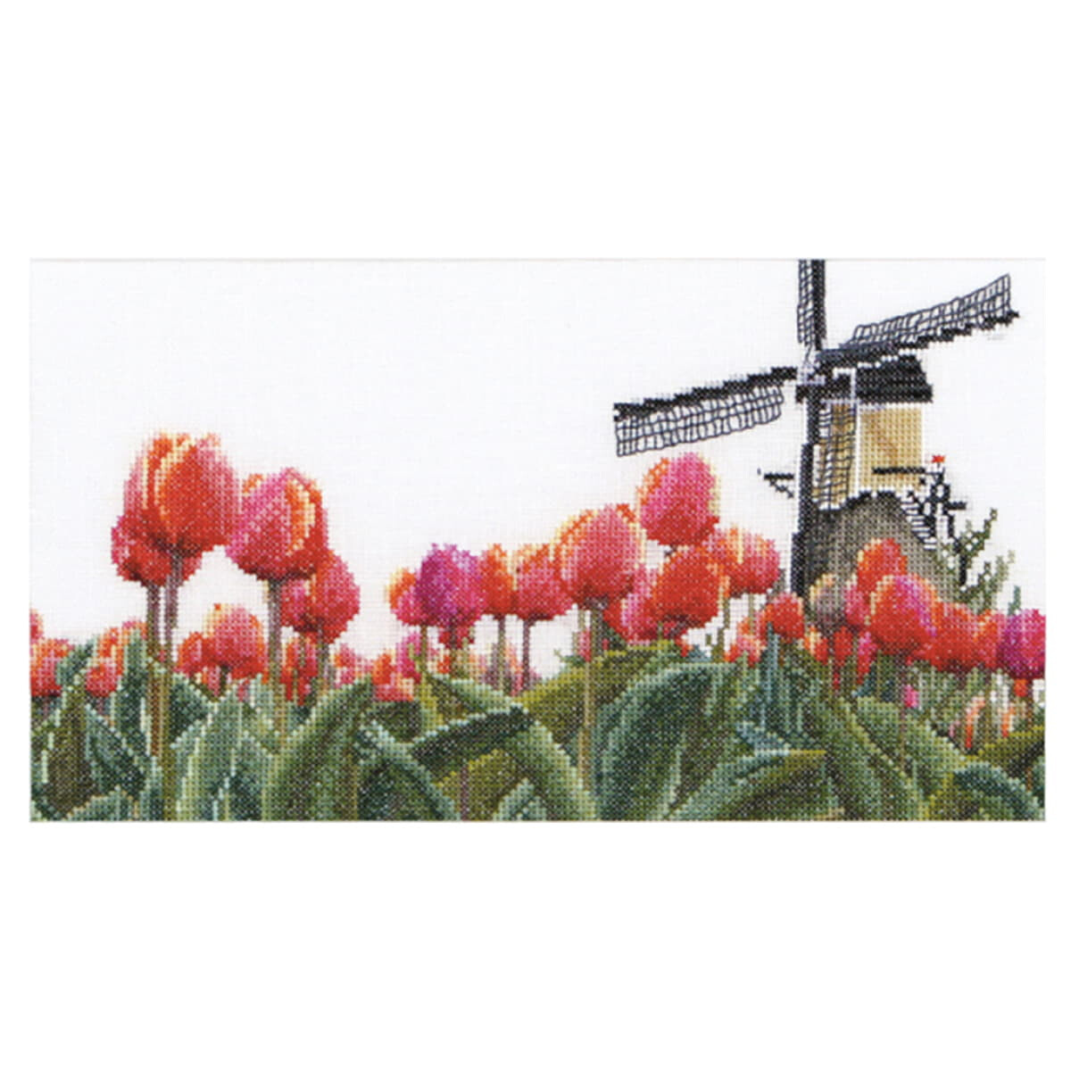Thea Gouverneur kit punto croce "Bulbfield Tulips...