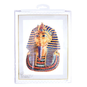 Thea Gouverneur counted cross stitch kit "Tutankhamen (small) Evenweave", 35x45cm, DIY