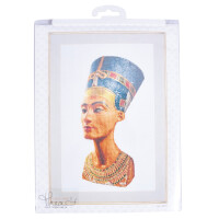 Thea Gouverneur counted cross stitch kit "Nefertiti (small) Evenweave", 35x45cm, DIY