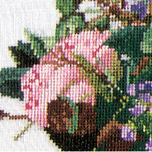 Thea Gouverneur counted cross stitch kit "Peonies  Aida", 30x40cm, DIY