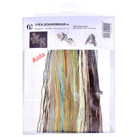 Thea Gouverneur Kreuzstich Stickpackung "Jays Aida", Zählmuster, 50x56cm