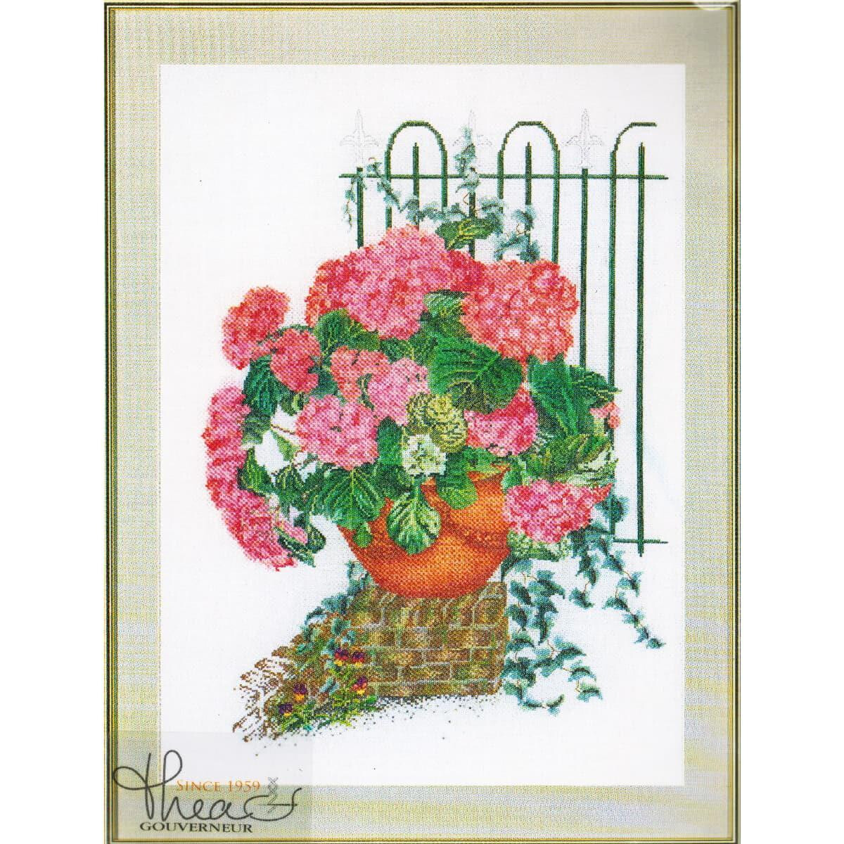 Thea Gouverneur counted cross stitch kit "Pink...