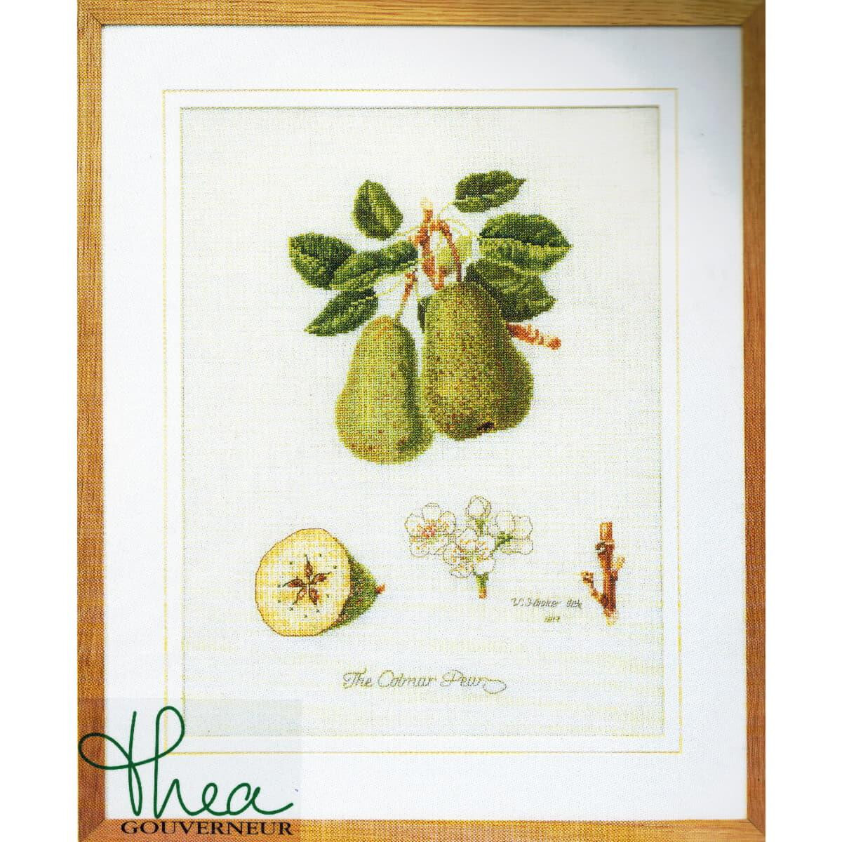 Thea Gouverneur kit punto croce "Colnar Pears...
