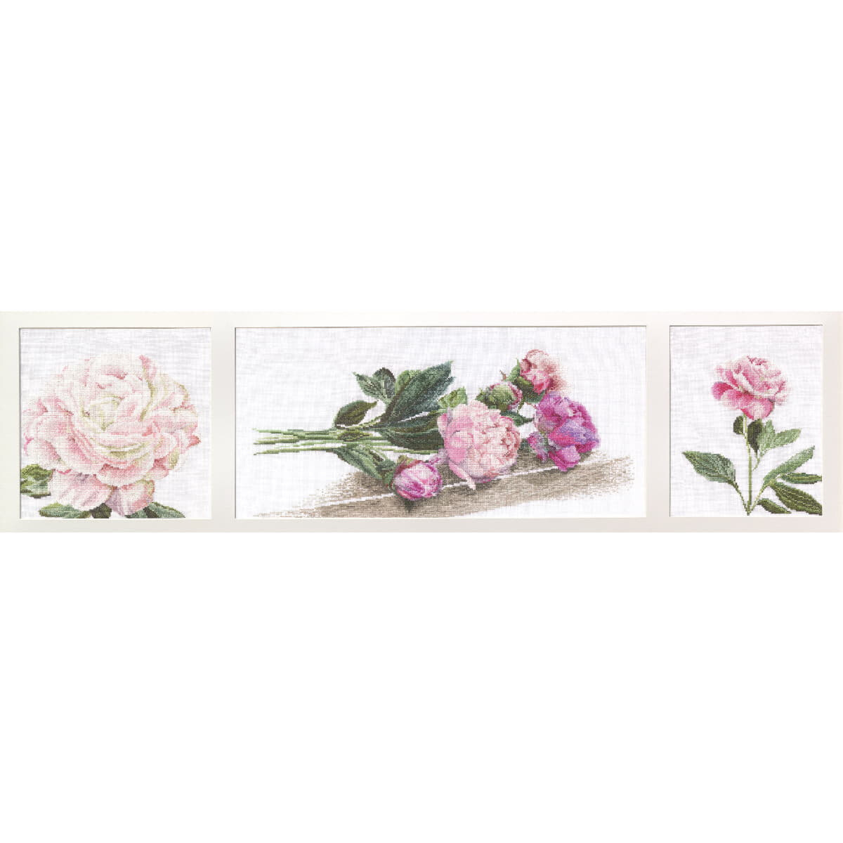 Thea Gouverneur counted cross stitch kit "Peonies...
