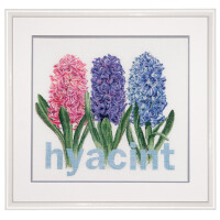 Thea Gouverneur counted cross stitch kit "Hyacinth Aida", 42x39cm, DIY