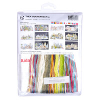 Thea Gouverneur counted cross stitch kit "Amsterdam Aida", 79x50cm, DIY