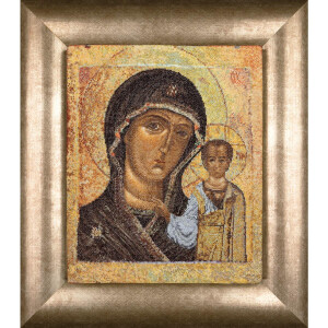 Thea Gouverneur counted cross stitch kit "Virgin of Kazan Icon Aida", 25x30cm, DIY
