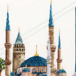 Thea Gouverneur Kreuzstich Stickpackung "Istanbul Aida", Zählmuster, 79x50cm