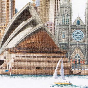 Thea Gouverneur counted cross stitch kit "Sydney Aida", 79x50cm, DIY