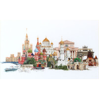 Thea Gouverneur counted cross stitch kit "Moscow Aida", 79x50cm, DIY
