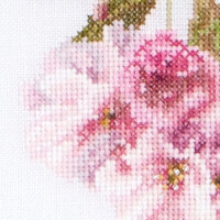 Thea Gouverneur counted cross stitch kit "Prunus Aida", 30x20cm, DIY