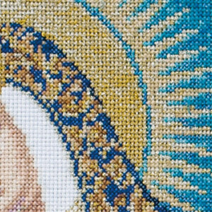 Thea Gouverneur counted cross stitch kit "Our Lady of the Gate of Dawn  Aida", 25x30cm, DIY