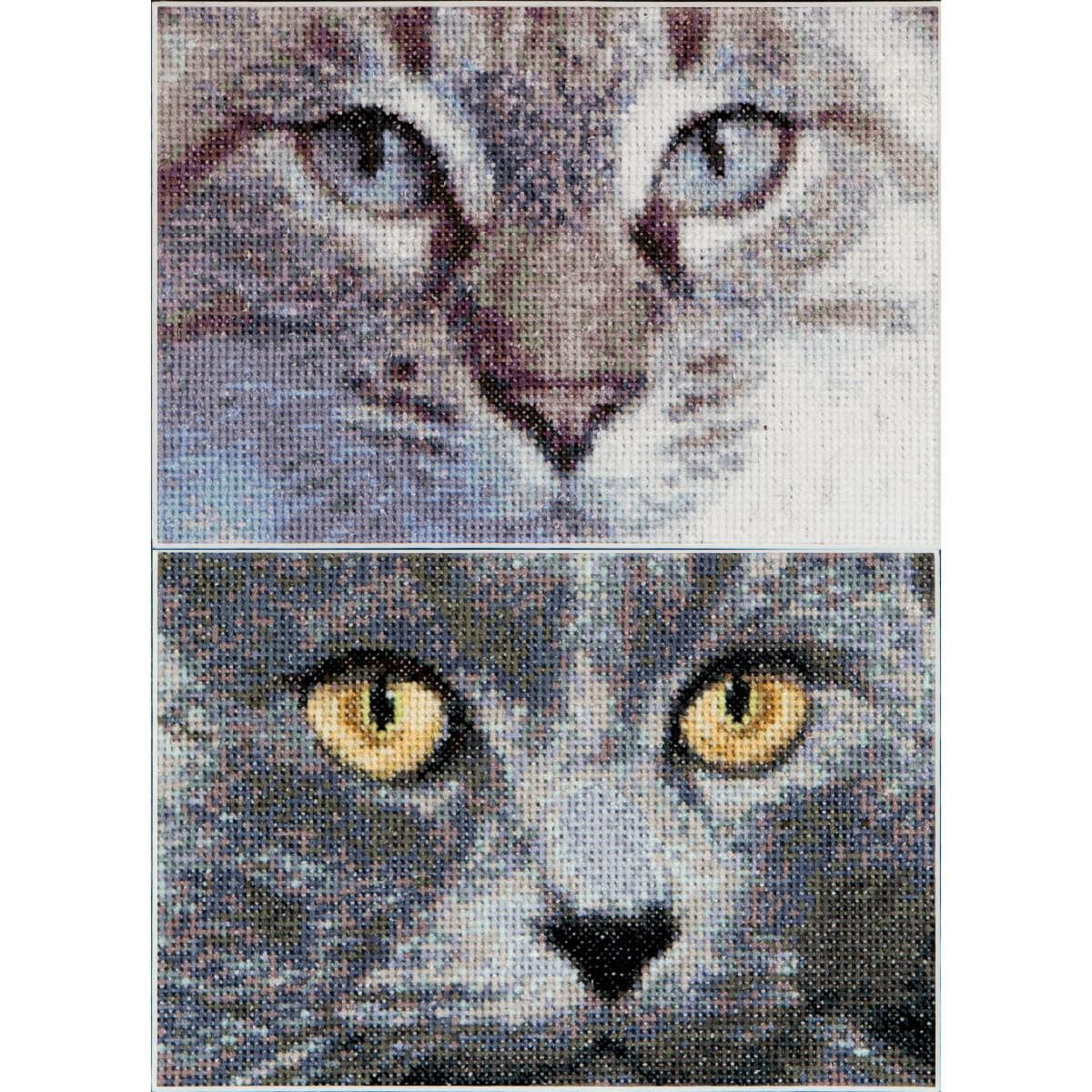 Thea Gouverneur kit punto croce "Cats Jack + Luna...
