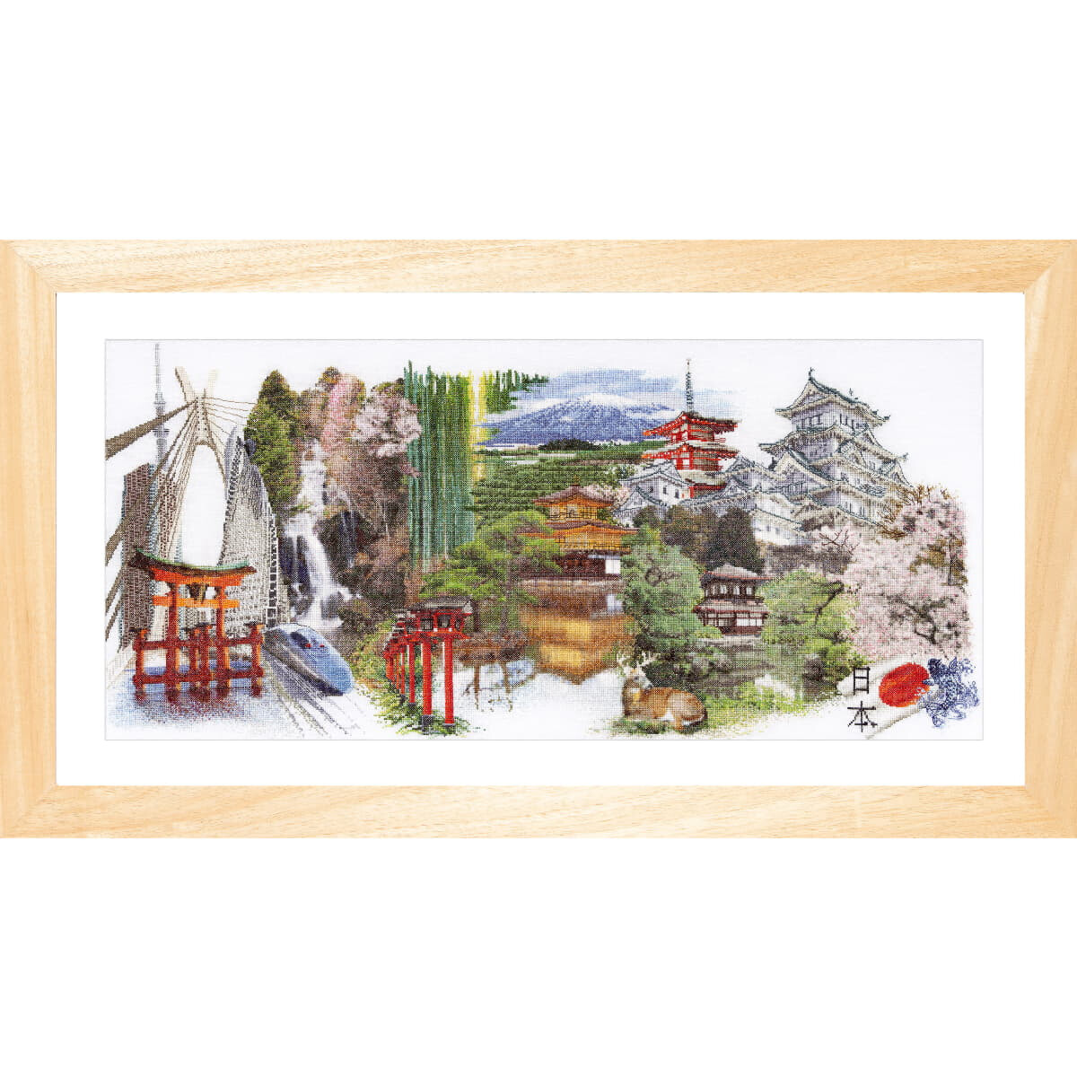 Thea Gouverneur counted cross stitch kit "Japan...