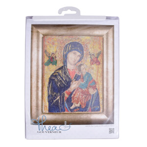 Thea Gouverneur kit punto croce "Nostra Signora del Perpetuo Soccorso Aida", 25x32cm