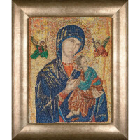 Thea Gouverneur counted cross stitch kit "Our Lady of Perpetual Help Aida", 25x32cm, DIY