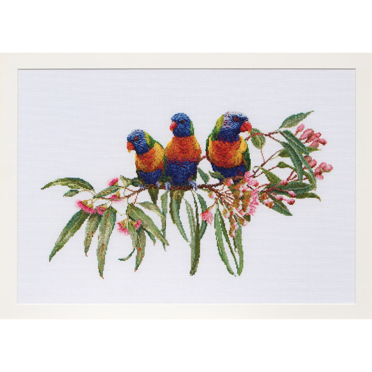 Thea Gouverneur counted cross stitch kit "Lorikeets...