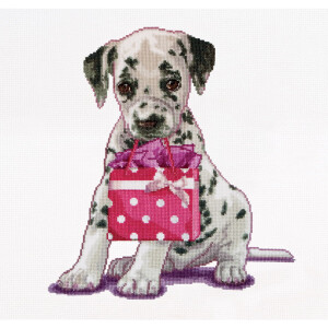 Thea Gouverneur counted cross stitch kit "Puppy went...