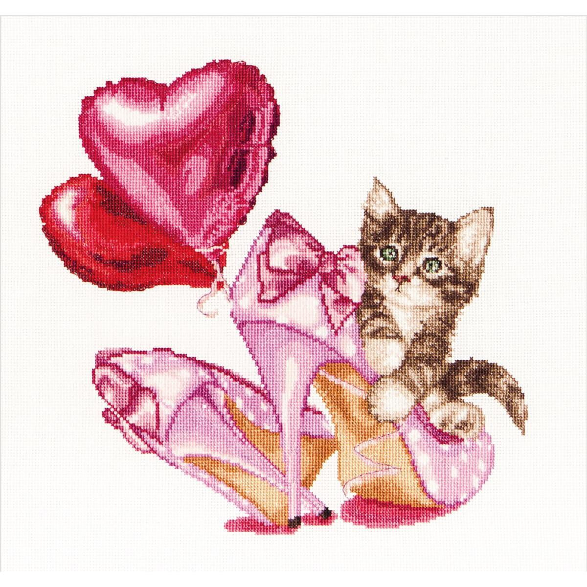 Thea Gouverneur telpakket "Valentines Kitten...