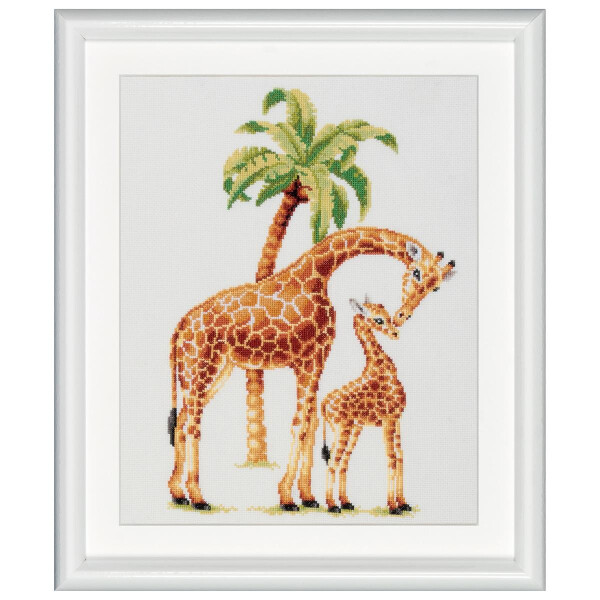 Dutch Stitch Brothers telpakket "Safari Giraffe Aida", 25x38cm