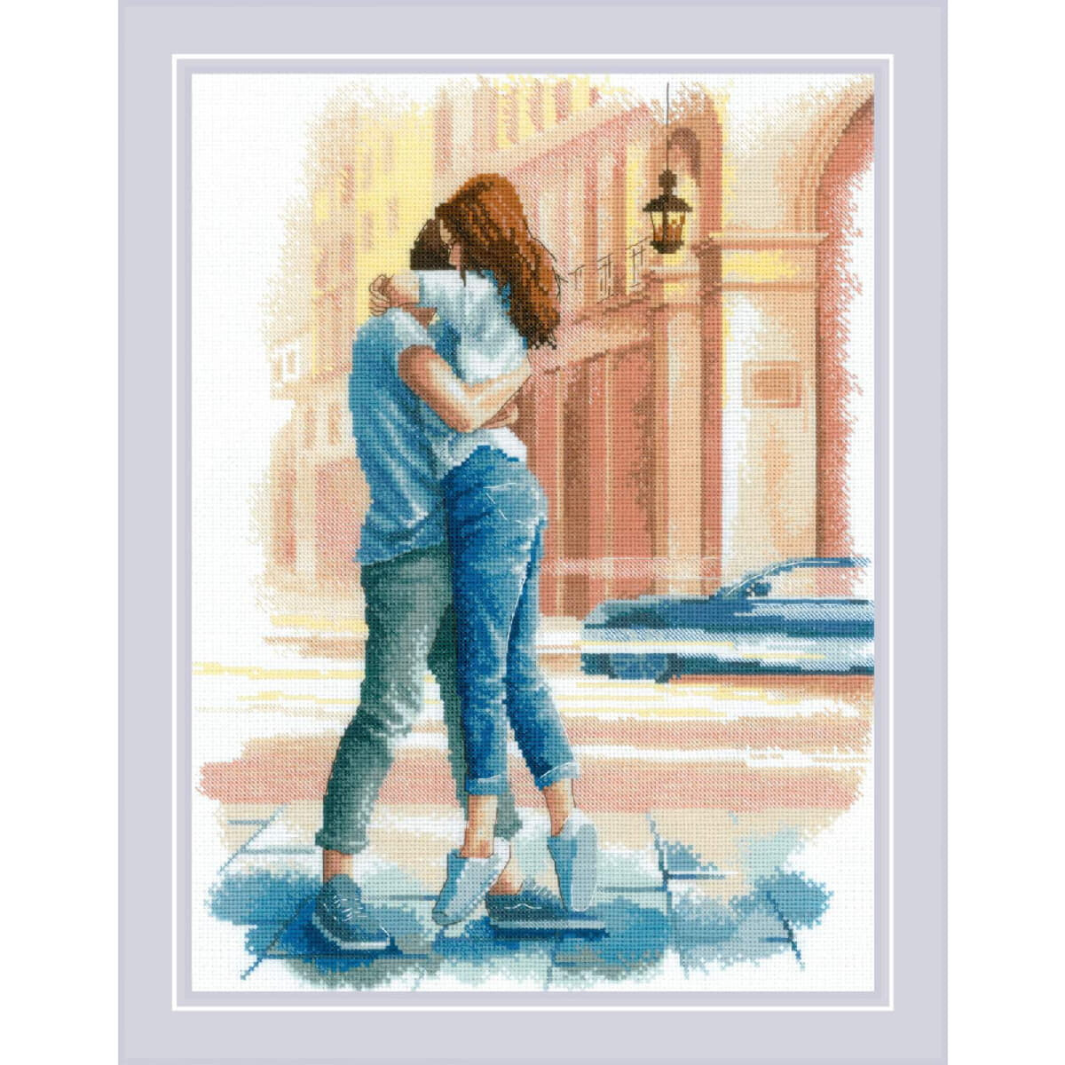 Riolis counted cross stitch kit "Love Story....