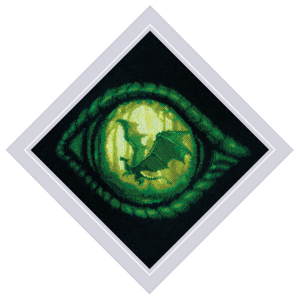 Kit punto croce Riolis "Dragon Eye", 20x20cm