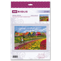 Riolis counted cross stitch kit "Tulip Field", 40x30cm, DIY