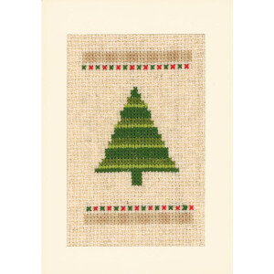 Набор для вышивки счетным крестом Vervaco открытки "Рождество" в стик-паковке 3 шт., 10,5х15см