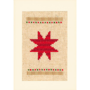 Набор для вышивки счетным крестом Vervaco открытки "Рождество" в стик-паковке 3 шт., 10,5х15см